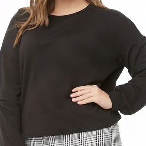 NWT F21 Plus Metal Ring Accent Top - Black - Size 2X